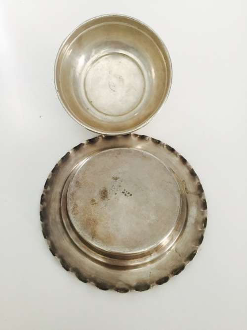 Vintage Silver Plated Butter Dish