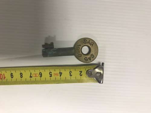 Vintage brass key - 1958 SAR