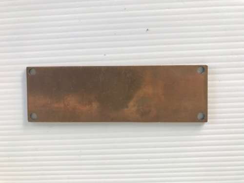 Vintage Copper sign - HV Switch