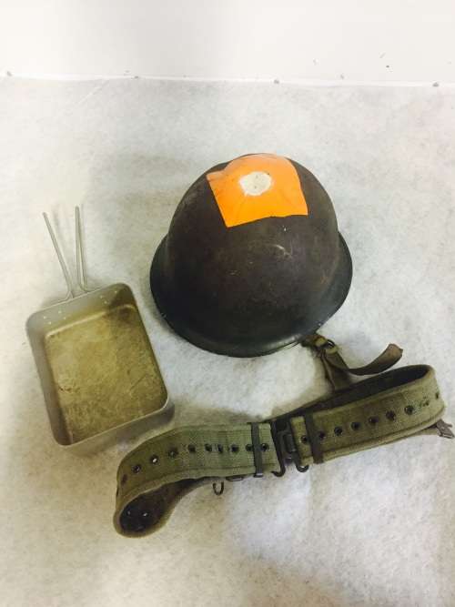 SADF Helmet with Dixie and Belt