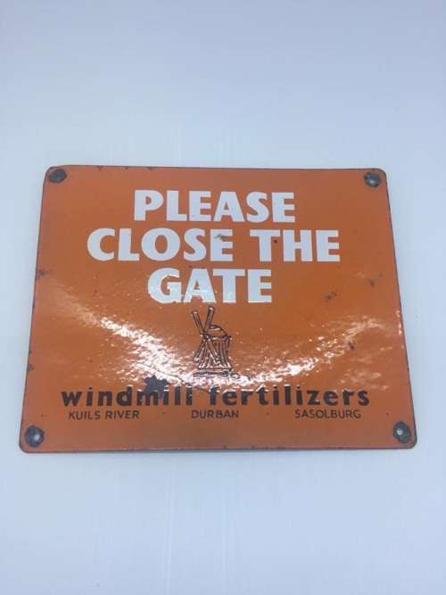 Vintage Windmeul Enamel Sign