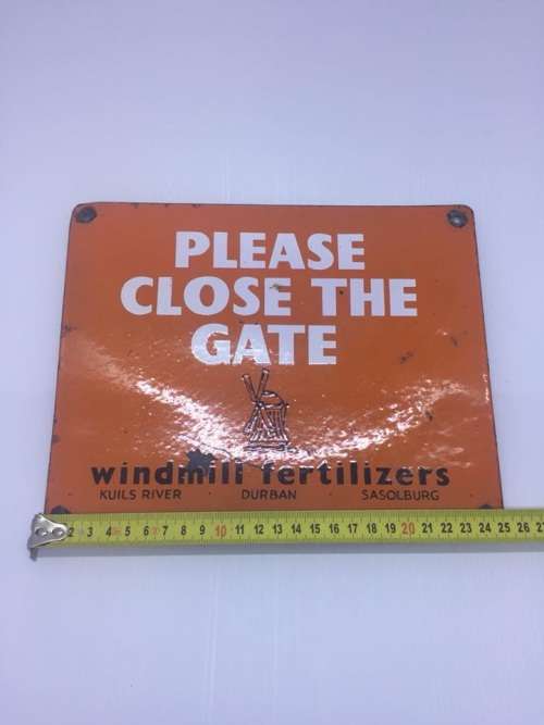 Vintage Windmeul Enamel Sign