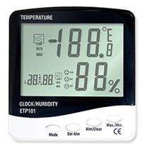 3 IN 1 THERMO-HYGROMETER & CLOCK