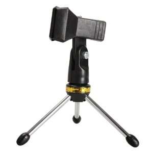 Mini Desktop Tripod Microphone Stand, Black