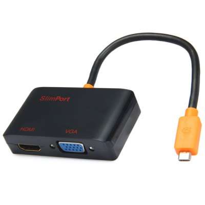 Micro USB Slimport to HDMI / VGA Adapter High SpeedCable for LG / Amazon Fire Phones and Tablets