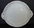 ROYAL ALBERT CORONET BONE CHINA ENGLAND TWO HANDLED CAKE PLATE - WHITE WILL GILT TRIM