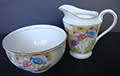 VINTAGE ROYAL STANDARD BONE CHINA ENGLAND OPEN SUGAR AND MILK JUG "SOMERSET"