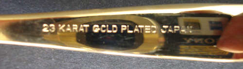 VINTAGE BOXED SET OF SIX GOLD PLATED TEA SPOONS LENGTH 13CM