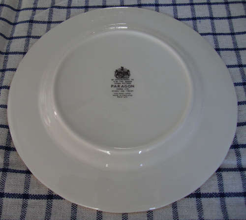VINTAGE PARAGON SAUCER AND TEA/SIDEPLATE WITH GILT TRIM