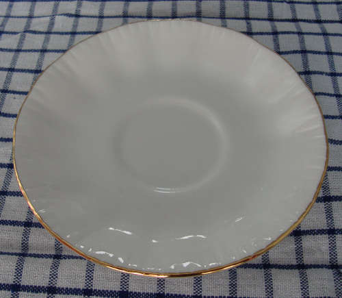 VINTAGE PARAGON SAUCER AND TEA/SIDEPLATE WITH GILT TRIM