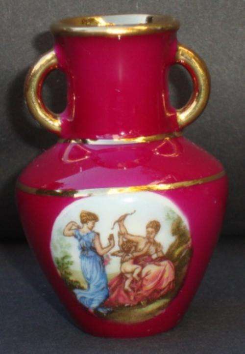 LIMOGES PORCELAIN MINIATURE VASE