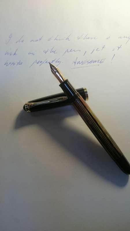 Pelikan 400 Honey, Amber Tortoise Brown. Gold. 1950's. Not Restored. 14 K Nib.