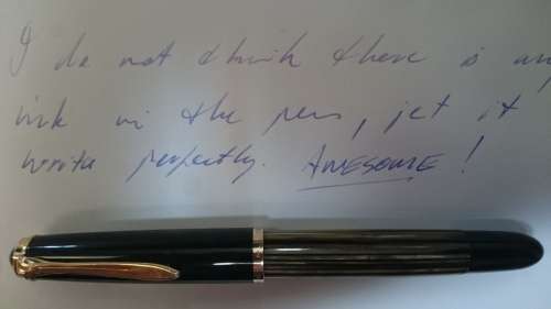 Pelikan 400 Honey, Amber Tortoise Brown. Gold. 1950's. Not Restored. 14 K Nib.