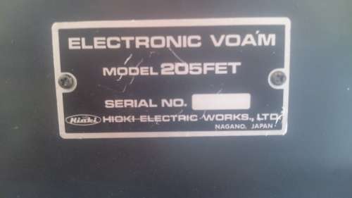HIOKI Japan Volt Amp Ohms meter 205FET. Vintage Retro Not tested.