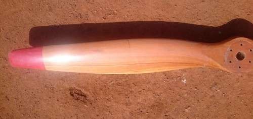 Micro Lite Prop. Wood with a few scratches. Decor Pub Hanger Airplane 1300 mm L