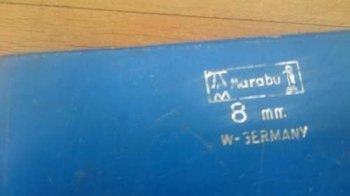 Marabu 8mm Letter Punch Set W.Germany Hardly used. 2.5 Kilograms weight.