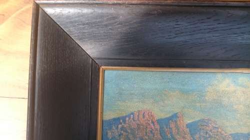 Twelve Apostals Cape Town Clifton from Bantry Bay Vintage Oil Historical
