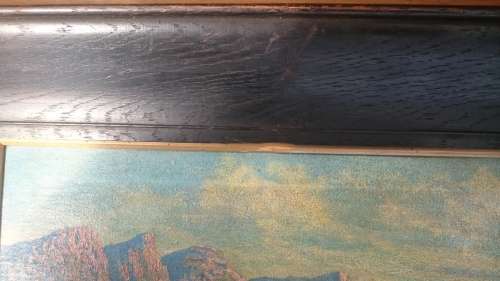 Twelve Apostals Cape Town Clifton from Bantry Bay Vintage Oil Historical