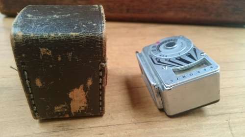 Sekonic Light Meter Working Japan Leather Case Camera Bracket