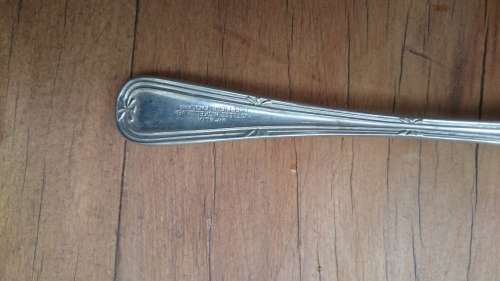 Nickel Silver Sheffield England Clam shaped Dessert Spoons + Sugar spoon