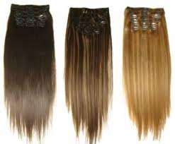 100% HUMAN HAIR EXTENSIONS CLIP IN!!