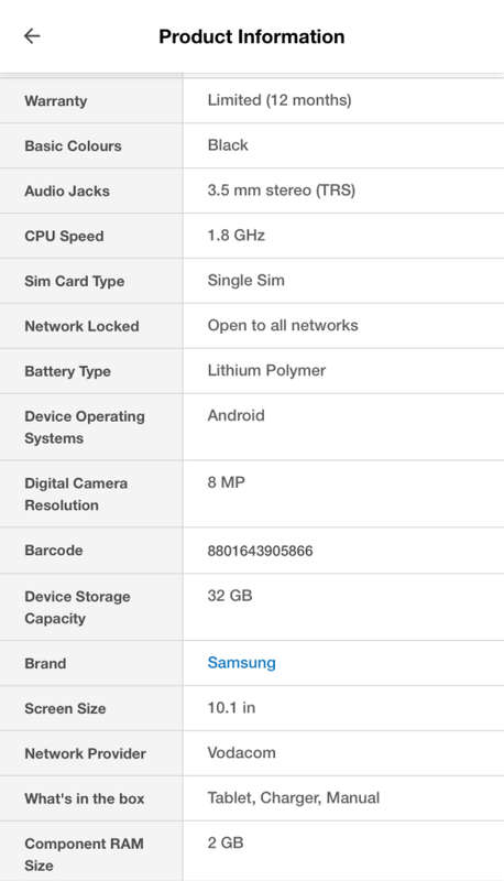 Samsung GALAXY TAB A 10.1 2019