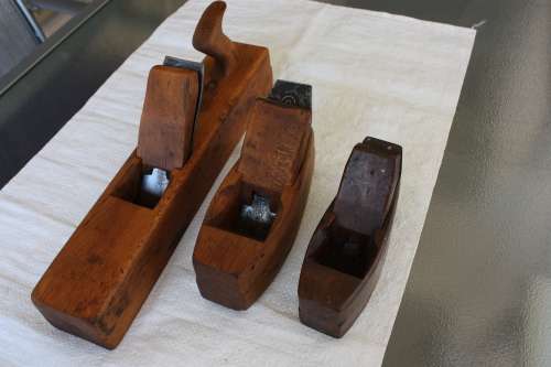 3 x Vintage Wooden Planes