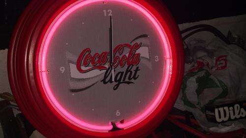 coke diet neon light
