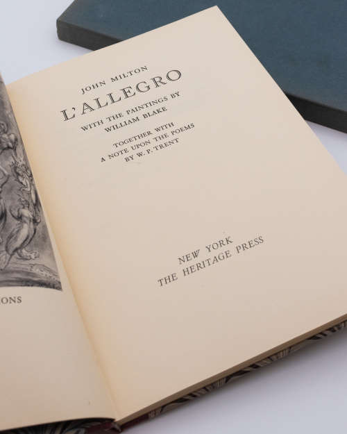L`Allegro and Il Penseroso by MILTON, John.