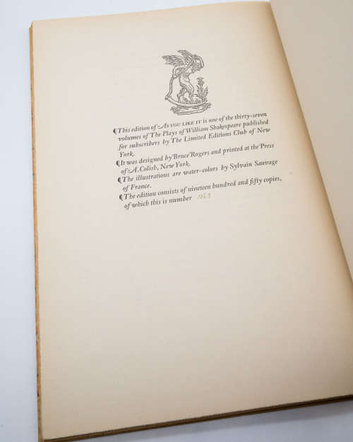 As you like it by William Shakespeare (Limited Edition - Illustrator Sylvain Sauvage)