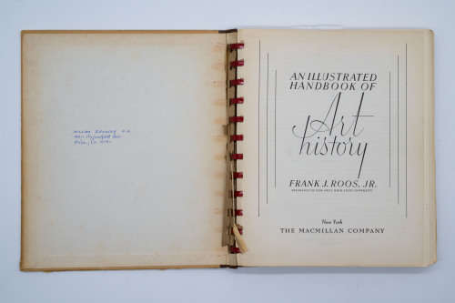 An Illustrated Hand Book of Art History by Roos, Frank jr