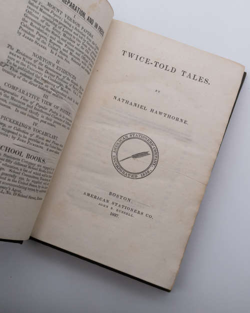 Twice Told Tales by Nathaniel Hawthorne (Rare First Edition with Clamshell Case)