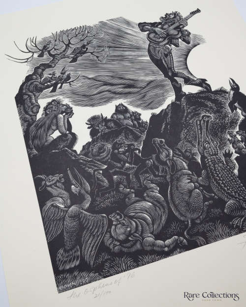 The Orpheus of `76 (21 of 100 Signed Wood Engraving) illustrated by Fritz Eichenberg
