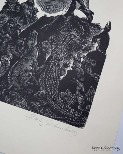 The Orpheus of `76 (21 of 100 Signed Wood Engraving) illustrated by Fritz Eichenberg