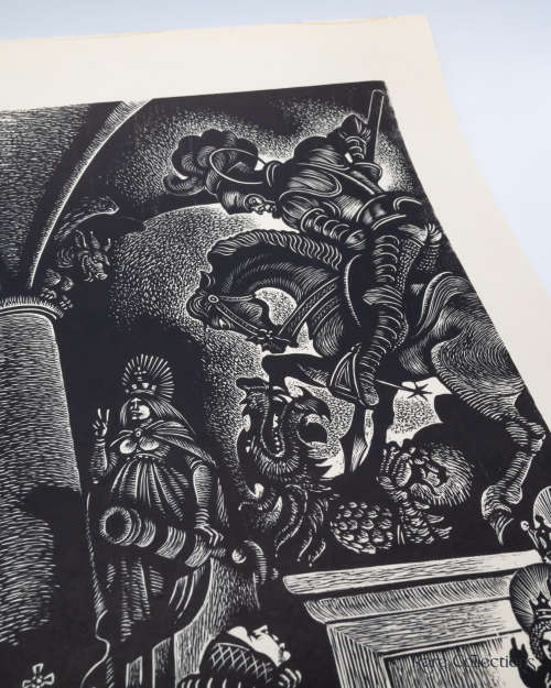 Folly of Adolatry - Signed Artist Proof (From in Praise of Folly) illustrated by Fritz Eichenberg