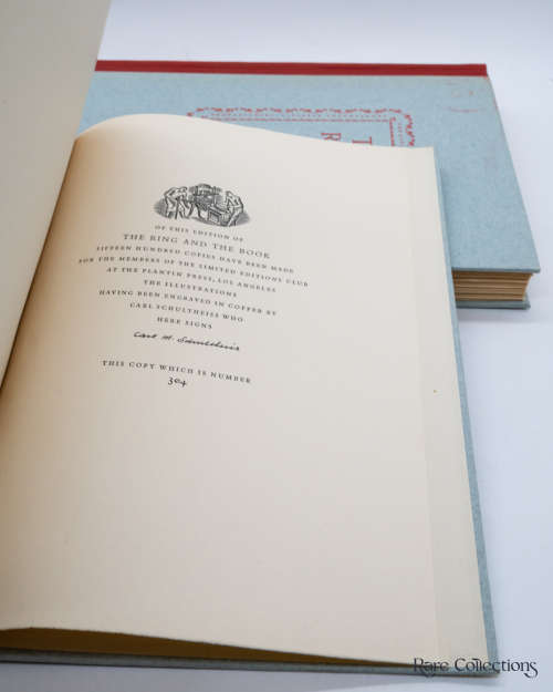 The Ring and the Book by Robert Browning (Signed Limited Edition - 2 Vol)