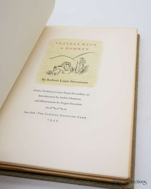 Travels with a Donkey by Robert Louis Stevenson (Signed Limited Edition)