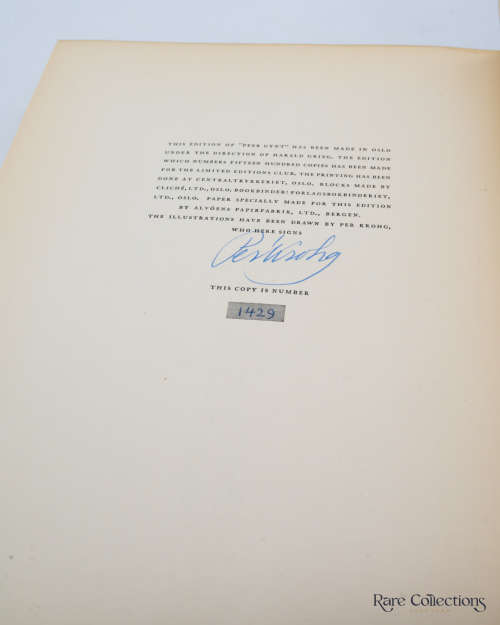 Peer Gynt by Henrik Ibsen (Signed Limited Edition - Illustrator Per Krohg)