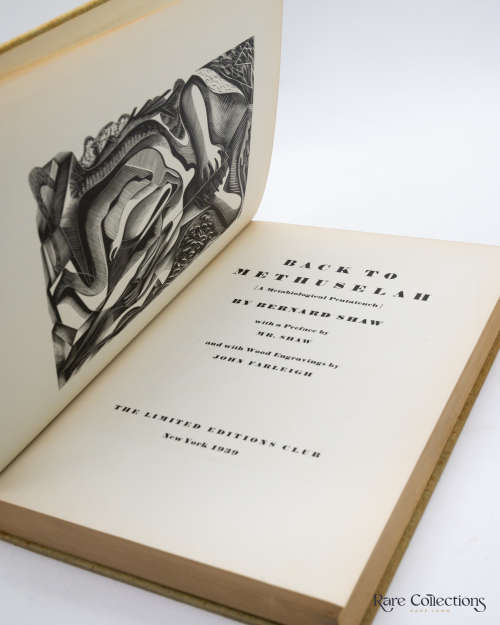 Back to Methuselah by Bernard Shaw (Signed Limited Edition - Illustrator John Farleigh)