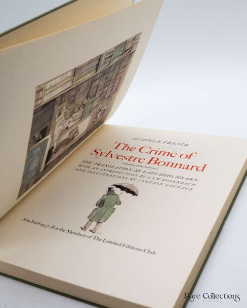 The Crime of Sylvestre Bonnard by Anatole France (Signed Ltd - Illus Sylvain Sauvage)