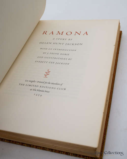 Ramona by Helen Hunt Jackson (Signed Limited Edition - Illustrator Everett Gee Jackson)
