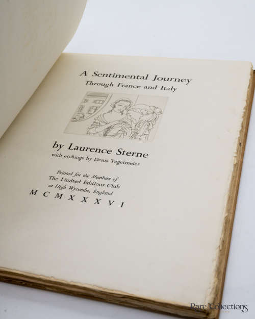A Sentimental Journey Through France and Italy by Lawrence Sterne (Signed Limited Edition)