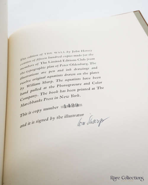 The Wall by John Hersey (Signed Limited Edition - Illustrator William Sharp)