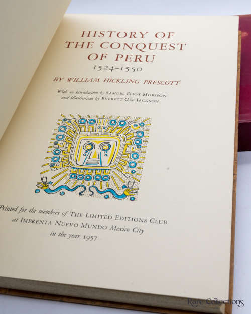 History of the Conquest of Peru by William Hickling Prescott (Signed Limited Edition)