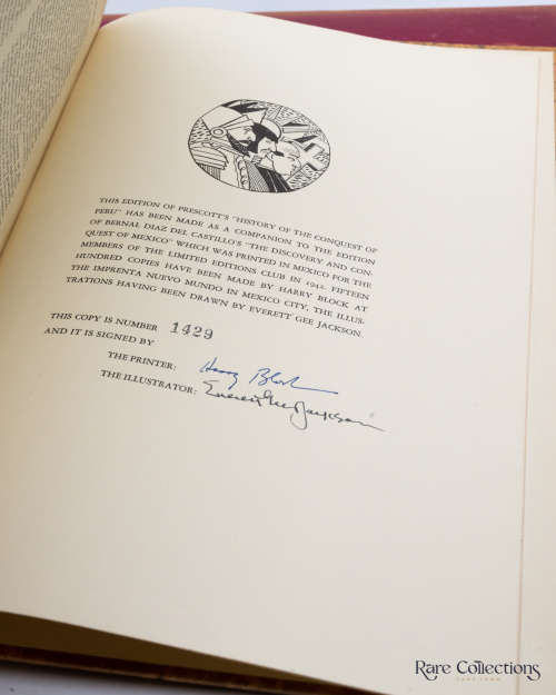 History of the Conquest of Peru by William Hickling Prescott (Signed Limited Edition)