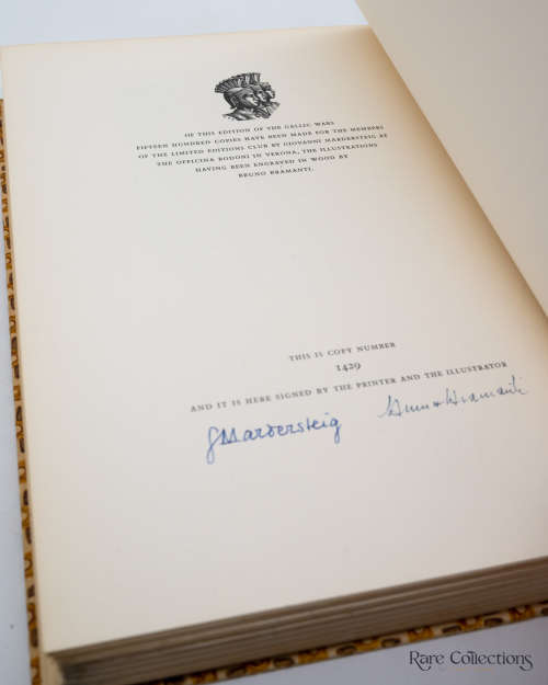 The Gallic Wars by Julius Caesar (Signed Limited - Illustrator Bruno Bramanti)