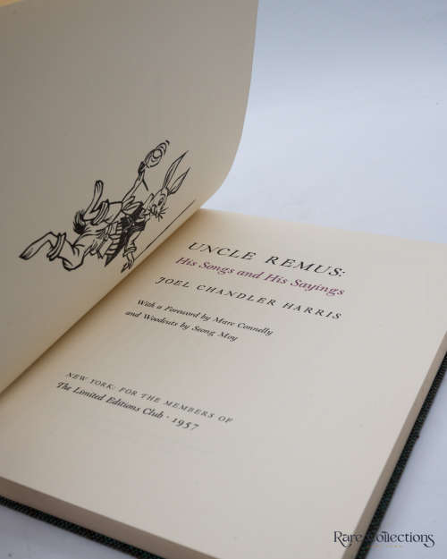 Uncle Remus: His Songs and his Sayings by Harris, Joel Chandler (Signed - Illustrator Seong Moy)