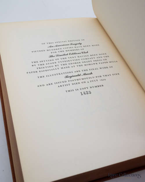 An American Tragedy by Dreiser, Theodore (Limited - Illustrator Reginald Marsh)