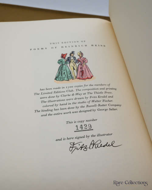 Poems of Heinrich Heine (Signed Limited - Illustrator Fritz Kredel)