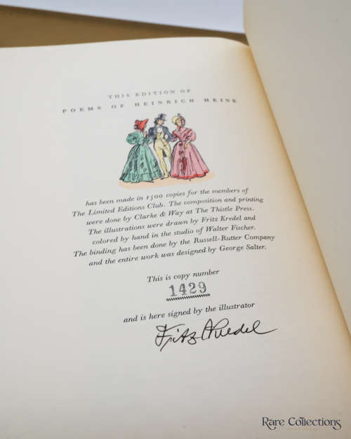 Poems of Heinrich Heine (Signed Limited - Illustrator Fritz Kredel)